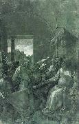 Albrecht Durer Green Passion: Christ before Caiaphas painting